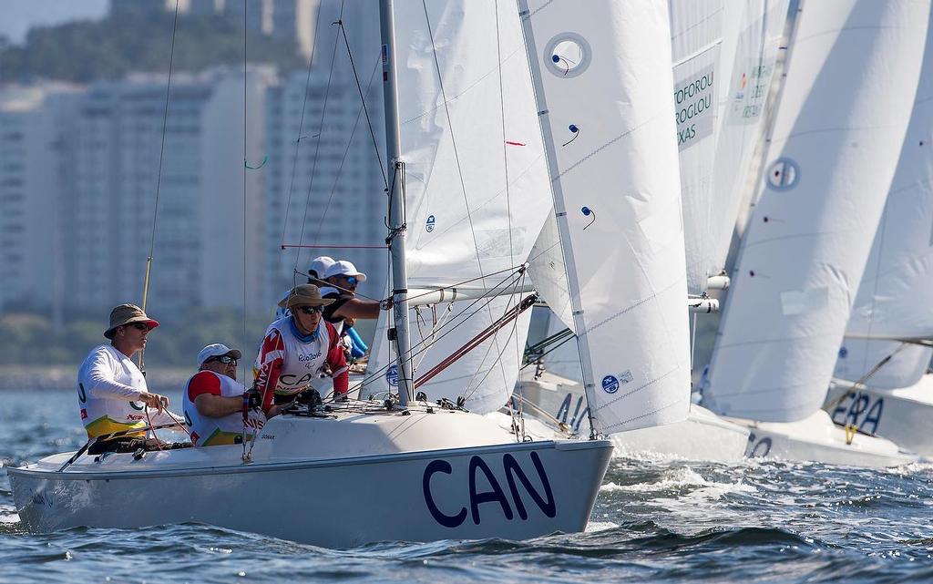 Sonar - 2016 Paralympics - Day 2, September 14, 2016 &copy; Richard Langdon / World Sailing